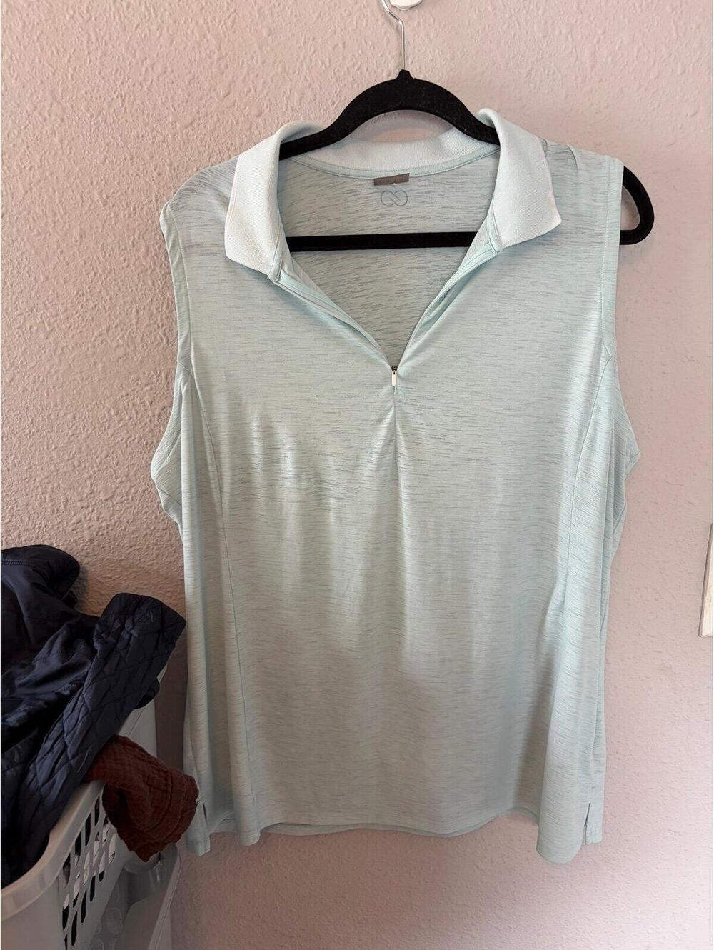Calia blue polo tank size 1X